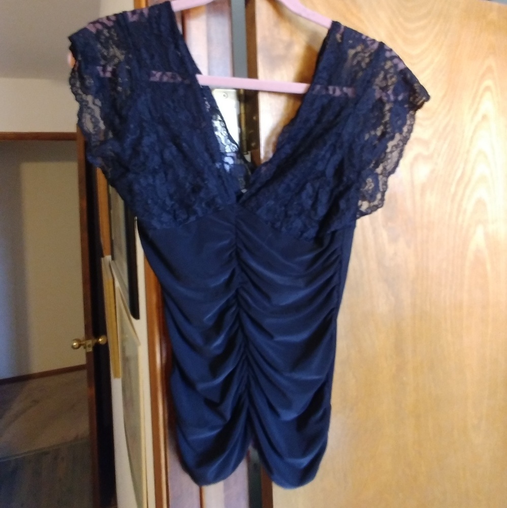 Charlotte Russe pretty black blouse size M
